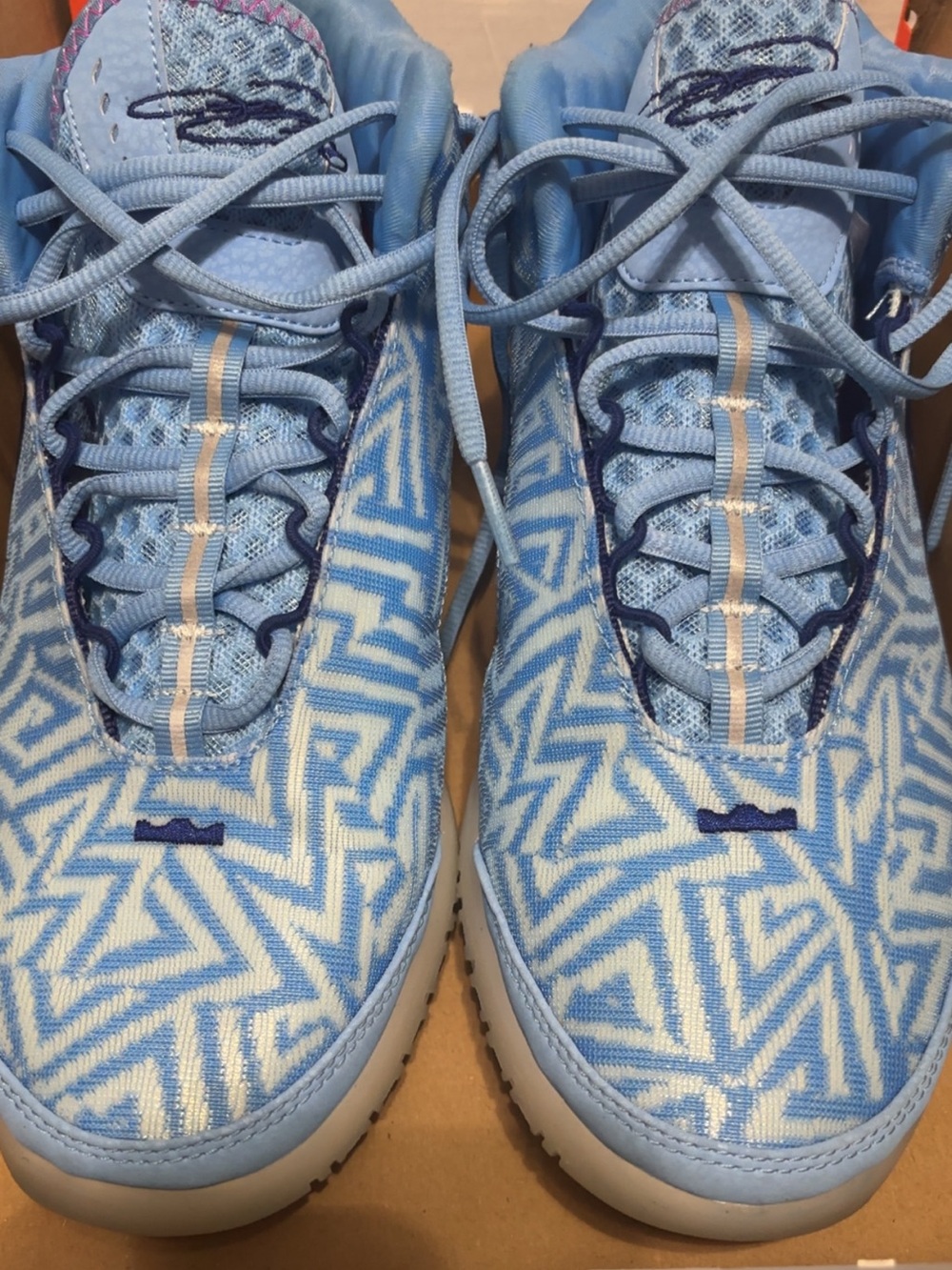Nike Light Blue and Pink Athletic Sneakers